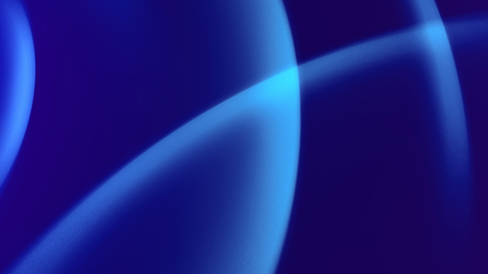 Abstract blue light design with flowing curves and glowing effects.